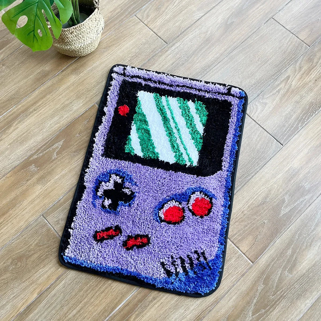 Tapis Design "Console Rétro" | Retro Handheld Game Tufted Rug