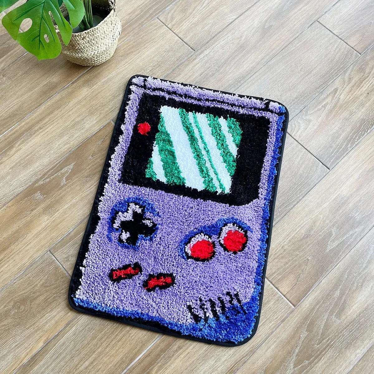 Tapis Design "Console Rétro" | Retro Handheld Game Tufted Rug