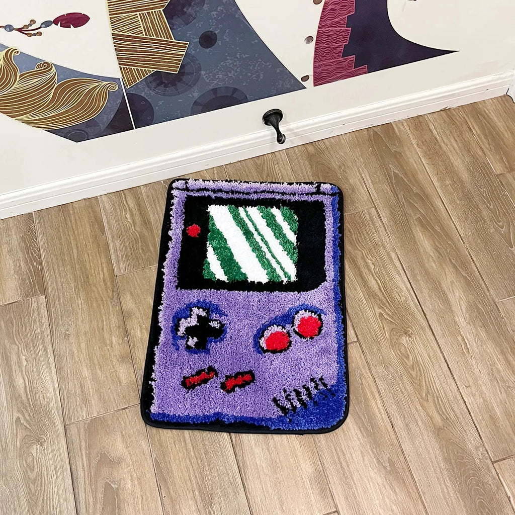 Tapis Design "Console Rétro" | Retro Handheld Game Tufted Rug
