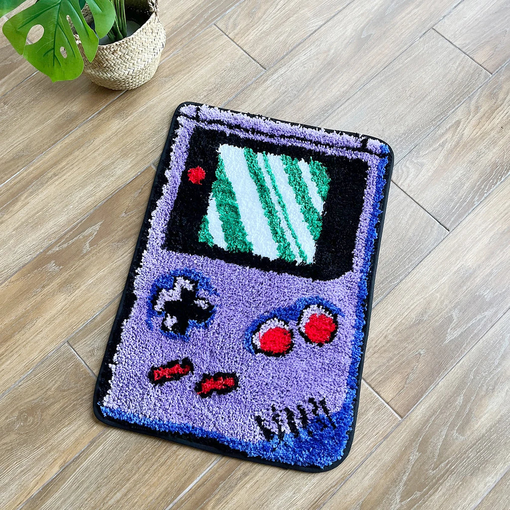 Tapis Design "Console Rétro" | Retro Handheld Game Tufted Rug