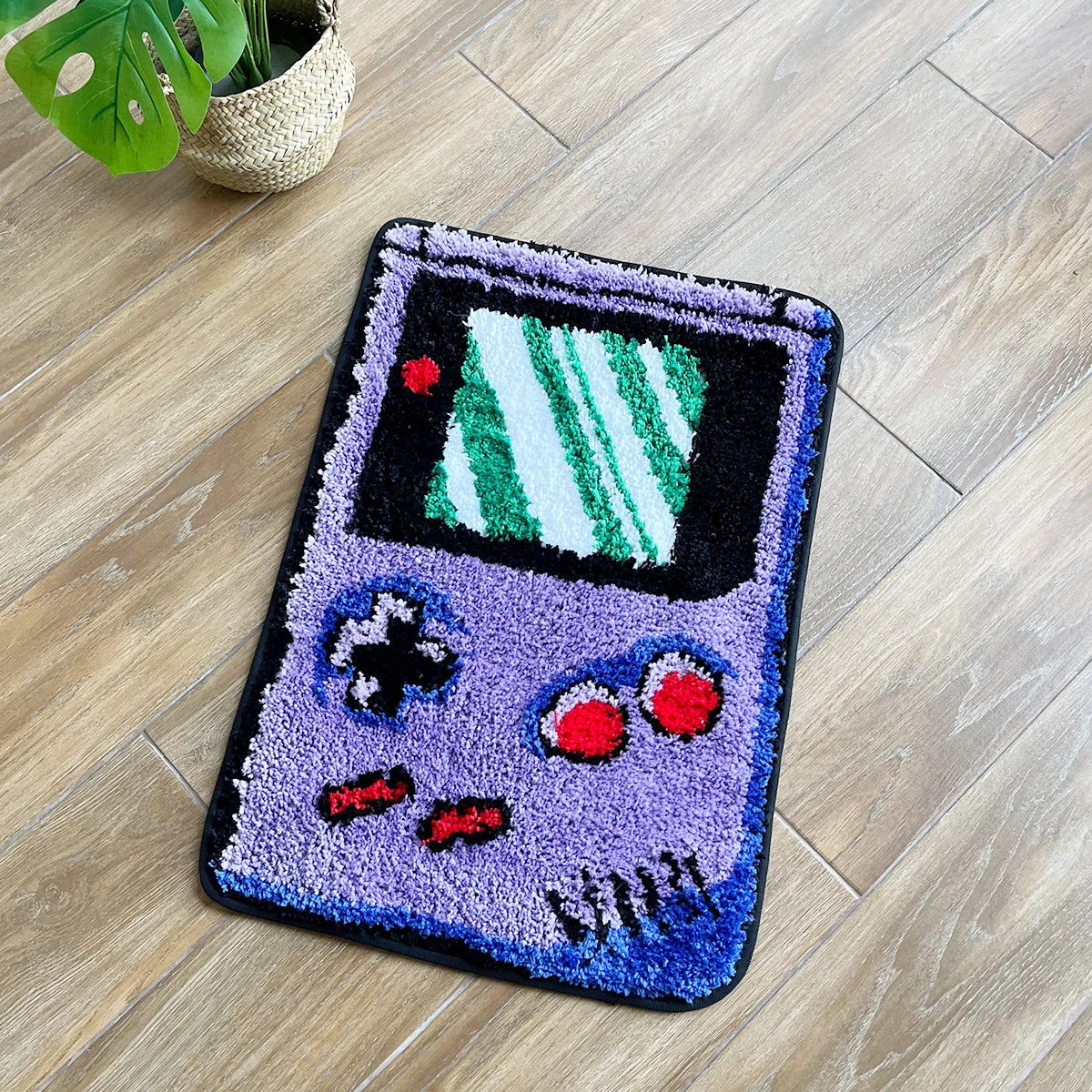 Tapis Design "Console Rétro" | Retro Handheld Game Tufted Rug
