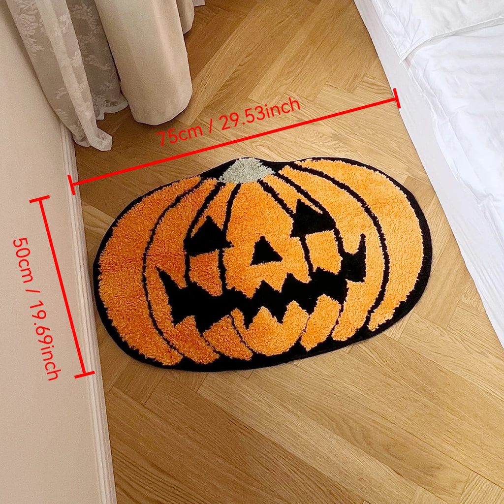 Tapis Design "Citrouille" | Halloween Pumpkin Tufted Rug