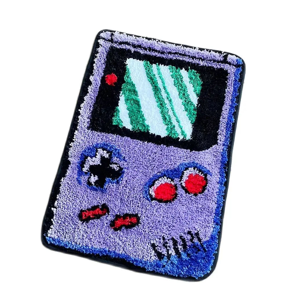 Tapis Design "Console Rétro" | Retro Handheld Game Tufted Rug