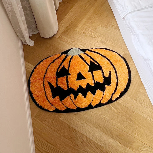 Tapis Design "Citrouille" | Halloween Pumpkin Tufted Rug
